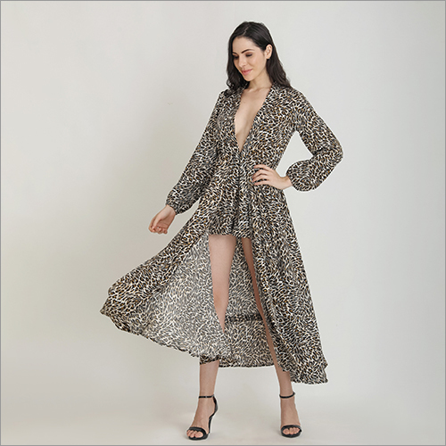 Ladies Animal Print Dress