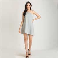 Ladies Cotton Slub Short Dress