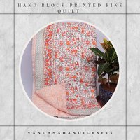 HAND BLOCK PRINTED FINE QUILT