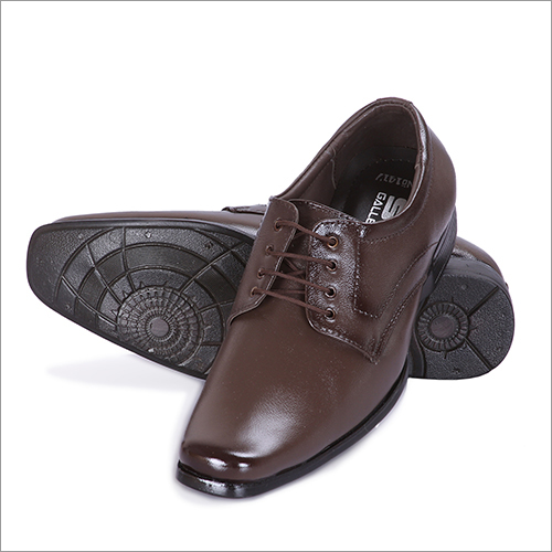 Any Season Mens Derby Brown Leather Shoes