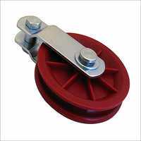 Plastic PP Red Pulley Wheel