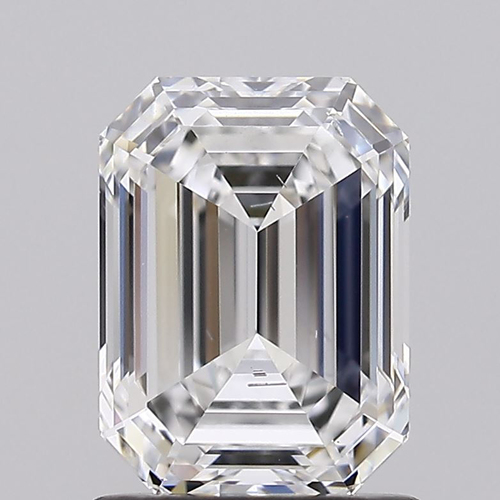 1.51 Carat SI1 Clarity EMERALD Lab Grown Diamond