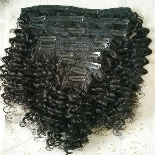 Natural Deep Curly Human Hair Clip In best hair extensions