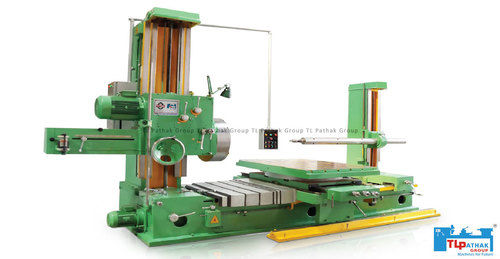 Horizontal Boring Machine - 230-380 Power, Green Color | 1 Year Warranty, Painted Surface Treatment for Industrial Use