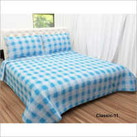 Cotton Check Bed Sheet