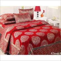 Chenille Printed Double Bed Sheet