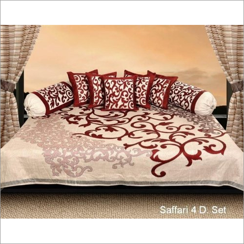 Cotton Designer Saffari Diwan Cover Set Size: King