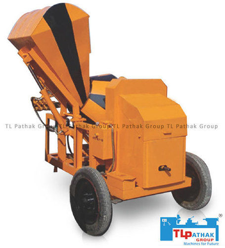 Orange Hydraulic Concrete Mixer