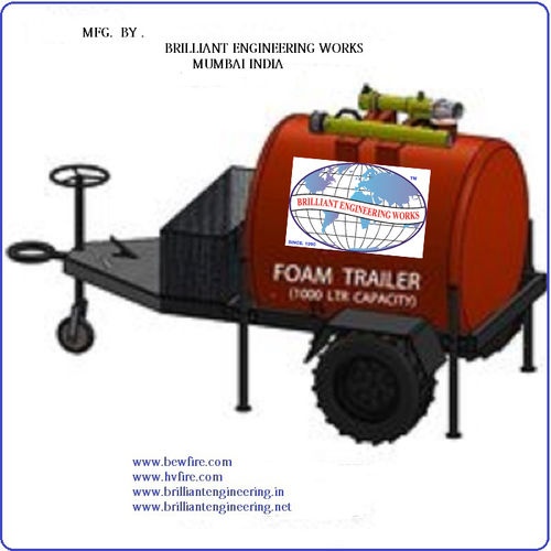 Trailer Mounted  Foam  Tank - Color: Red