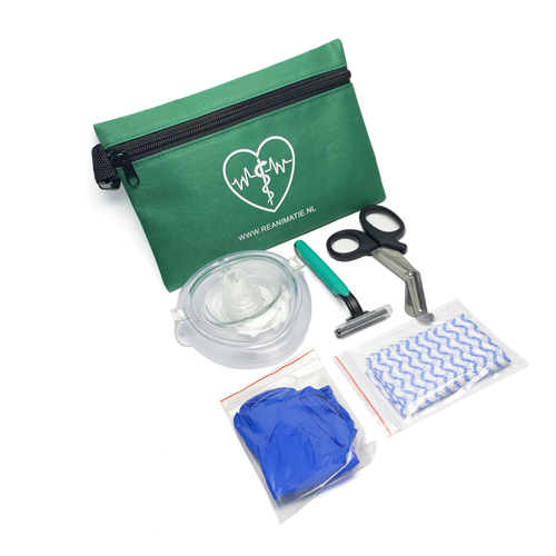 Aed Rescue Kit In A Green Bag For Resuscitation By ABBAY TRADING GROUP, CO LTD