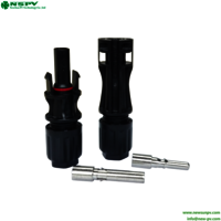 1500VDC 65A Solar Cable Connectors IP68 Waterproof 10mm Male And Female PV Cable Connectors