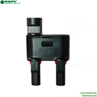 Waterproof TUV Solar 2 To 1Branch Connectors 1500VDC 60A PV Branch Connectors For Solar System