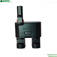 Waterproof TUV Solar 2 To 1Branch Connectors 1500VDC 60A PV Branch Connectors For Solar System
