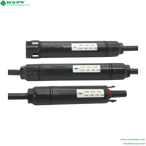 TUV Solar Diode Connetors IP67 Waterproof 1000VDC 10A PV4.0 Diode Connectors Solar Blocking Diode