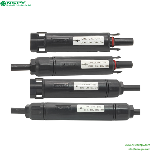 TUV Solar Diode Connetors IP67 Waterproof 1000VDC 10A PV4.0 Diode Connectors Solar Blocking Diode