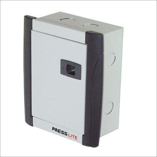 White & Black Single Door Mcb Distribution Box