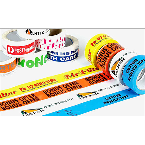 Printed BOPP Tape - 12mm-75mm Width 50m-1000m Length | High-Strength Durable Custom Flexographic Printing Options