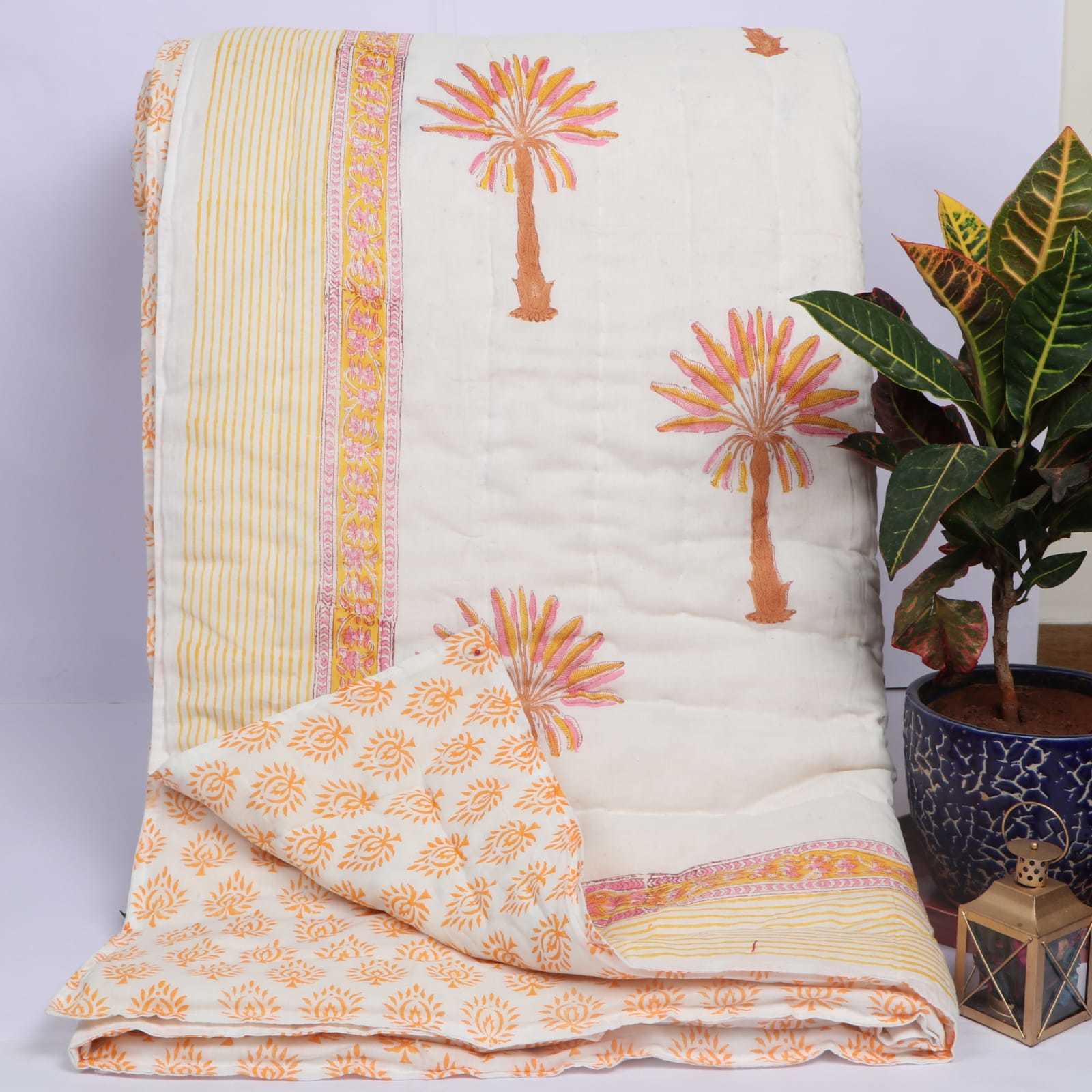 Handblock Printed Cotton Fine Quilts