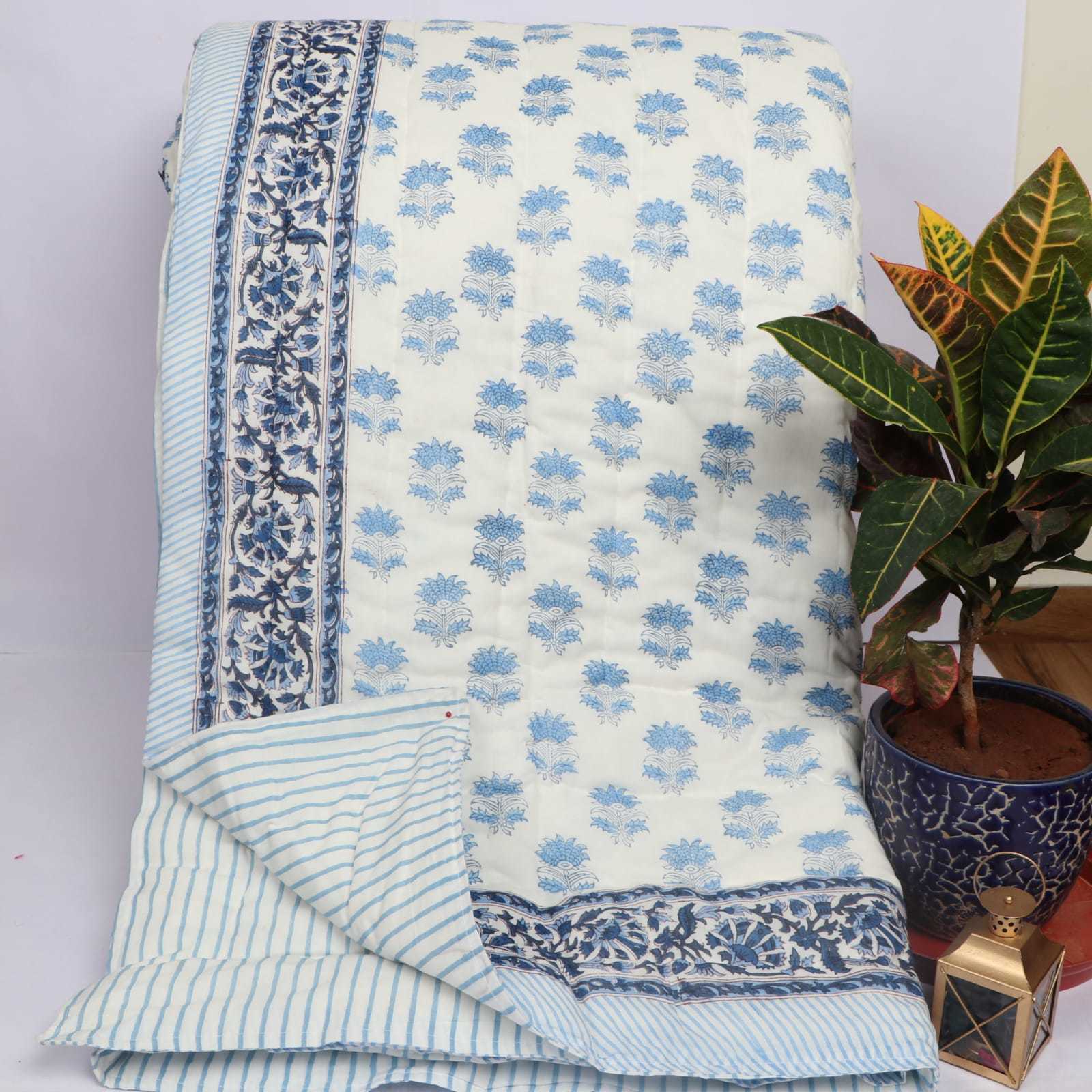 Handblock Printed Cotton Fine Quilts