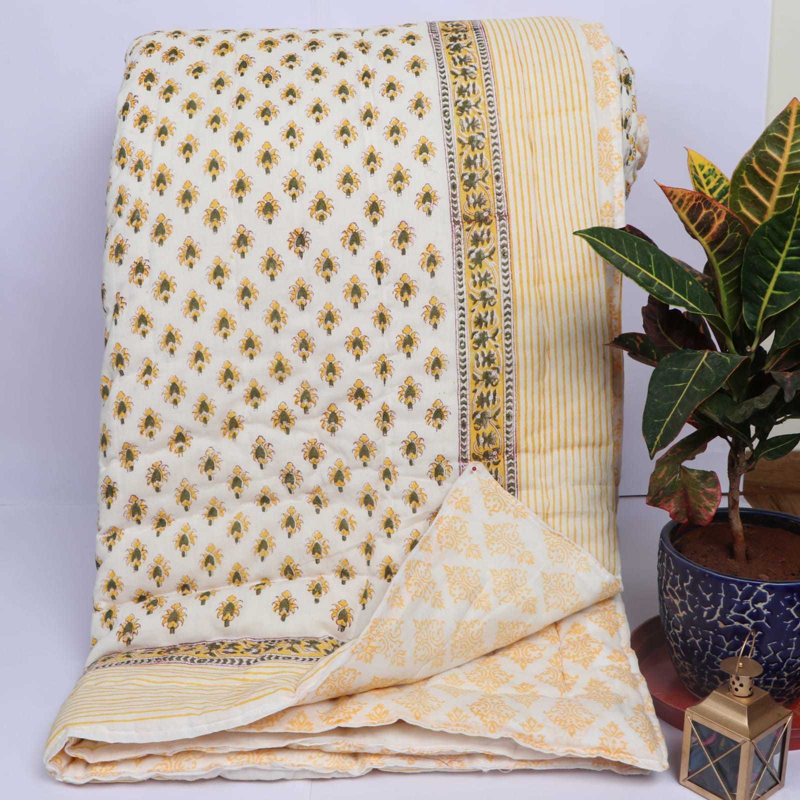 Handblock Printed Cotton Fine Quilts