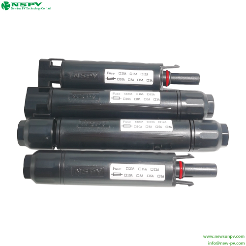 Solar Fuse Connectors 1000VDC With In-line Fuse PV Fuse Connectors For Solar System Protection