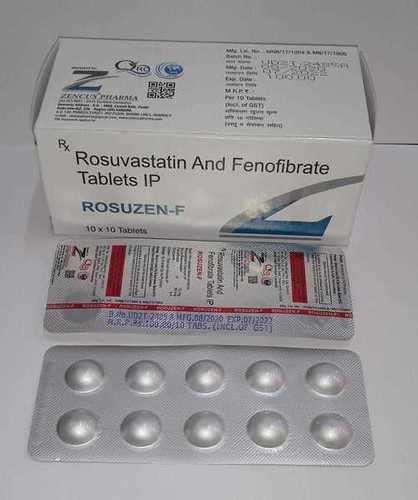 Rosuvastatin 10 Mg + Fenofibrate 80 Mg Tablet