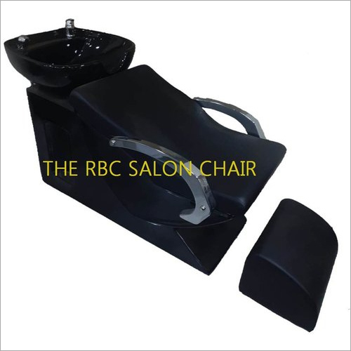Black Shampoo Footrest Chair