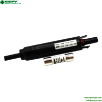 Waterproof PV4.0 Solar Fuse Connectors 1000VDC PV Inline Fuse Connectors For Solar System Protection