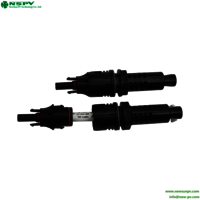 TUV Waterproof Solar Panel Fuse Connectors 1500V PV Fuse Connectors With Inline Fuse 4PFF Solar Inline Fuse