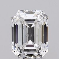1.50 Carat SI1 Clarity EMERALD Lab Grown Diamond