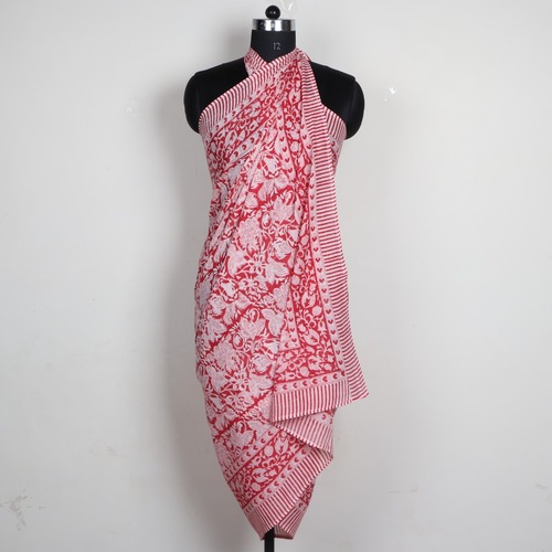 Hand Block Printed Cotton Sarongs