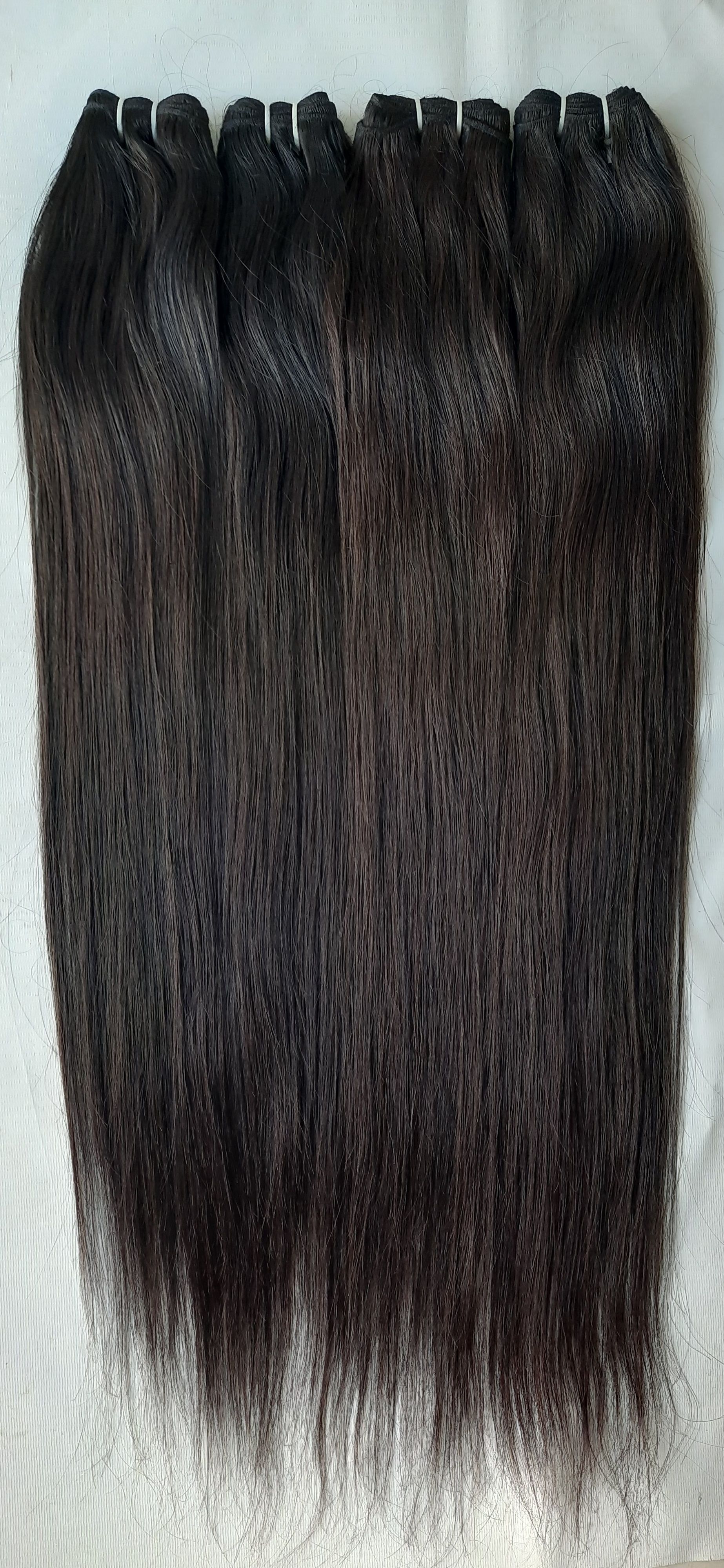 Vintage Straight Human Hair Machine Weft best hair extensions