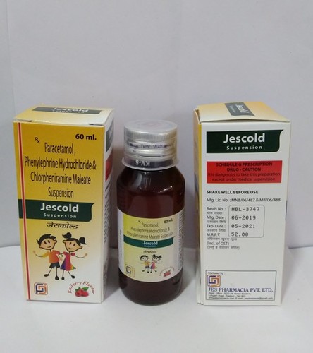 Paracetamol 125 mg Phenylephrine Hydrochloride 5 mg Chlorpheniamine 1 mg Suspension