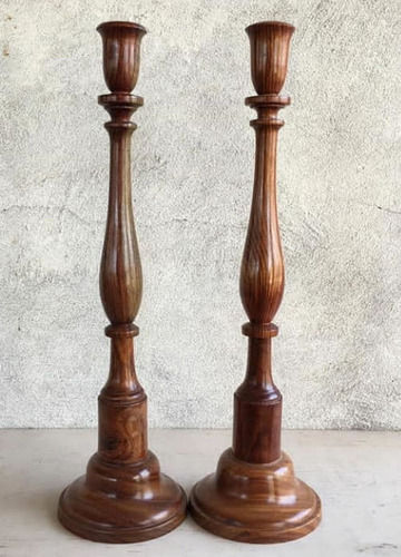 Wooden Candle Stands and Holders