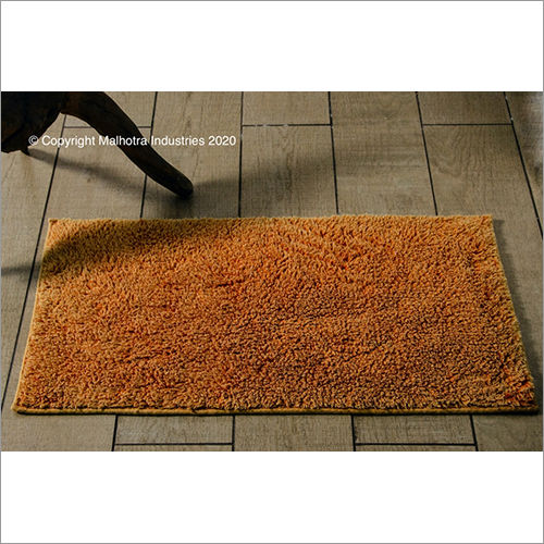 Orange Cotton Bath Rugs