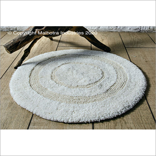 Round Cotton Bath Rugs