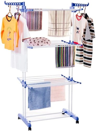 Winged Foldable 3 Layers clotheslines Stand Drying Rack Laundry