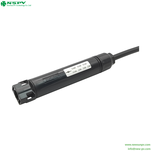 4D1 Solar Blocking Diode Male Cable Type 1000VDC 10A IP67 Waterproof PV Diode Connectors