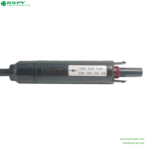 1000VDC IP67 PV4 Solar Diode Connector prevent adverse current