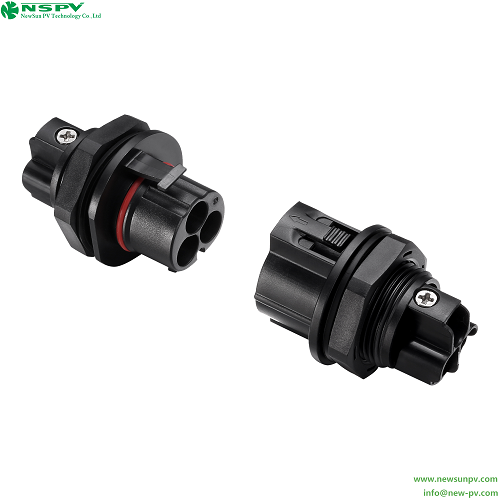 3P Solar AC Connectors With TUV Certificate 500V 50A Solar Inverter AC Wire Connectors AC Coupler