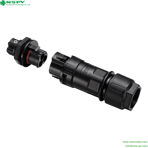 3P Solar AC Connectors With TUV Certificate 500V 50A Solar Inverter AC Wire Connectors AC Coupler