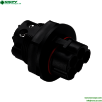 IP68 Waterproof 5P Solar AC Connectors IP68 Waterproof PV Cable Panel 50A 500V AC Wire Coupler