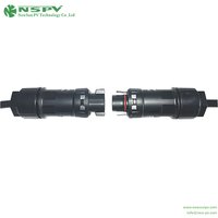 TUV Solar AC 3P Connector IP68 cable female to cable male type