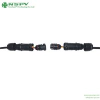 Solar AC Connectors 3P IP68 Waterproof With TUV Certificate Cable Female To Cable Male Type For Hybrid Inverter