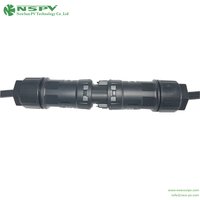 Solar AC Connectors 3P IP68 Waterproof With TUV Certificate Cable Female To Cable Male Type For Hybrid Inverter