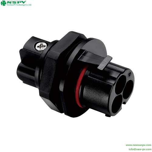 Waterproof Solar AC Connectors 3P AC Wire Connectors For Solar Inverter 500V AC Wire Coupler