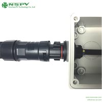 Waterproof Solar AC Connectors 3P AC Wire Connectors For Solar Inverter 500V AC Wire Coupler