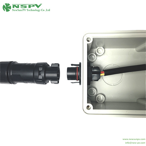 Waterproof Solar AC Connectors 3P AC Wire Connectors For Solar Inverter 500V AC Wire Coupler