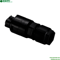 5P Solar Inverter AC Connectors IP68 Waterproof With TUV Certificate Cable Male To Panel Female Type