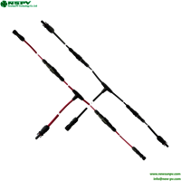Photovoltaic 2 To 1 Solar T Branch Customized Solar Cable Harness Photovoltaic Wiring Harness